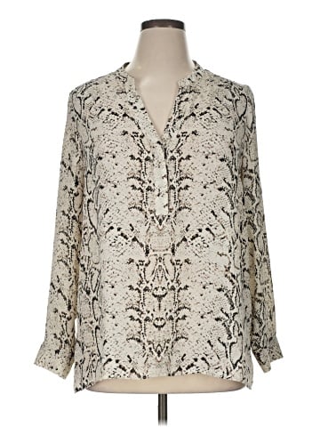 Rose + Olive Long Sleeve Blouse (view 1)