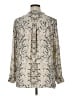 Rose + Olive 100% Polyester Animal Print Ivory Long Sleeve Blouse Size XL - photo 2