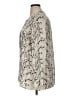 Rose + Olive 100% Polyester Animal Print Ivory Long Sleeve Blouse Size XL - photo 5