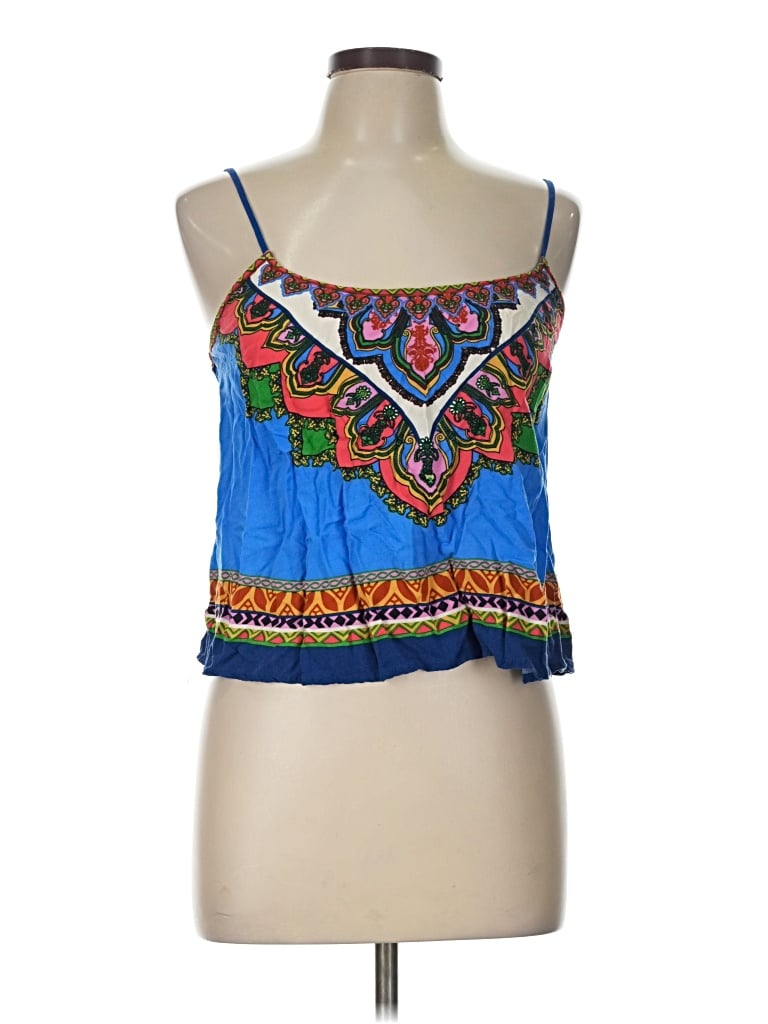 Pre-owned Vestique Sleeveless Blouse In Blue