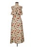Alexia Admor 100% Polyester Floral Orange Casual Dress Size 6 - photo 1