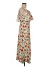 Alexia Admor 100% Polyester Floral Orange Casual Dress Size 6 - photo 4