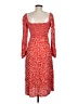 Forever 21 Hearts Red Casual Dress Size M - photo 2
