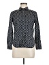 Talbots 100% Cotton Polka Dots Blue Long Sleeve Blouse Size 6 Petite - photo 1