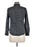 Talbots 100% Cotton Polka Dots Blue Long Sleeve Blouse Size 6 Petite - photo 2