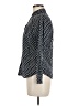 Talbots 100% Cotton Polka Dots Blue Long Sleeve Blouse Size 6 Petite - photo 5
