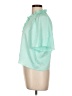 BCBGeneration 100% Polyester Green Short Sleeve Blouse Size L - photo 5