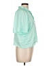 BCBGeneration 100% Polyester Green Short Sleeve Blouse Size L - photo 4