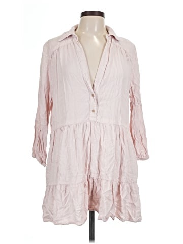 Zara 3/4 Sleeve Button-Down Shirt (view 1)