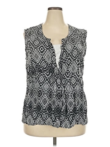 Basic Editions Sleeveless Blouse (view 1)