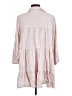 Zara Pink 3/4 Sleeve Button-Down Shirt Size L - photo 2