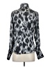 Farinaz Taghavi 100% Polyester Animal Print Silver Long Sleeve Blouse Size 4 - photo 2