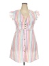 Unbranded 100% Polyester Stripes White Casual Dress Size XXL - photo 1