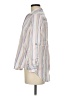 Standard Grace 100% Lyocell Stripes Ivory White Long Sleeve Button-Down Shirt Size M - photo 5