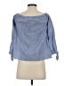 Vineyard Vines 100% Cotton Blue 3/4 Sleeve Blouse Size 2 - photo 2