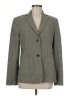 Lands' End 100% Polyester Plaid Gray Blazer Size 8 - photo 1