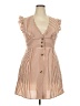 Unbranded 100% Polyester Stripes Tan Casual Dress Size XXL - photo 1