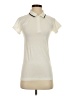 Athleta 100% Nylon Ivory Short Sleeve Polo Size S - photo 1