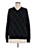 Tasso Elba 100% Cashmere Argyle Black Cashmere Pullover Sweater Size M - photo 1