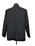Scoop Stripes Gray Blazer Size 2X - photo 2