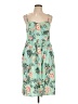 Torrid 100% Rayon Floral Green Casual Dress Size Lg Plus (0) - photo 1
