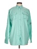 Unbranded 100% Polyester Teal Long Sleeve Blouse Size L - photo 1