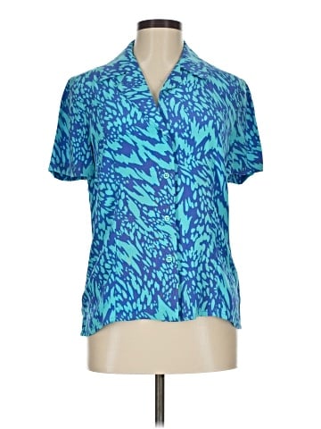 Carlisle Short Sleeve Silk Top (view 1)