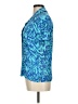 Carlisle 100% Silk Blue Short Sleeve Silk Top Size 6 - photo 5