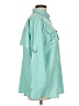 Unbranded 100% Polyester Teal Long Sleeve Blouse Size L - photo 4