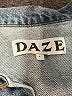 Daze 100% Cotton Blue Denim Jacket Size L - photo 6