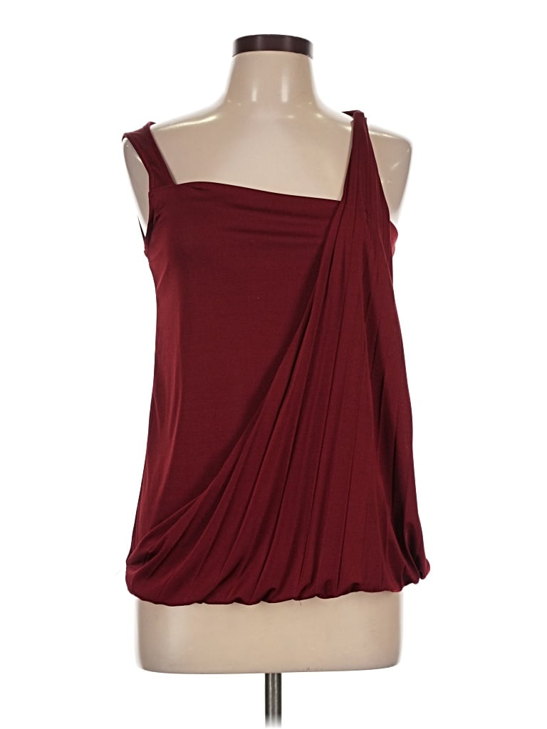Pre-owned The Limited Sleeveless Blouse In Burgundy