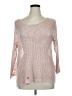 Sahalie 100% Acrylic Metallic Pink Pullover Sweater Size XL - photo 1