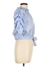 Habitual 100% Polyester Blue Short Sleeve Blouse Size 16 - photo 4