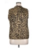 Kasper Animal Print Gold Sleeveless Blouse Size XL - photo 1
