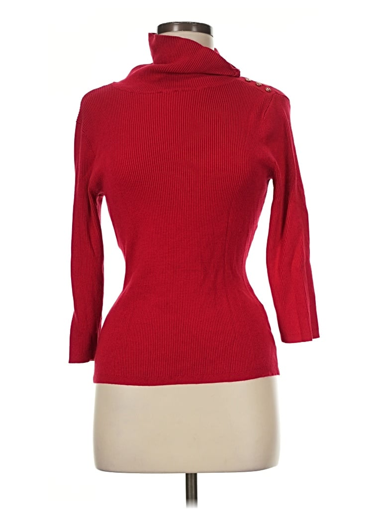 Pre-owned 7th Avenue Design Studio New York & Company Turtleneck Sweater In Red