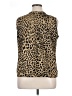 Kasper Animal Print Gold Sleeveless Blouse Size XL - photo 2
