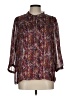 Gerard Darel Burgundy 3/4 Sleeve Blouse Size 10 (42) - photo 1