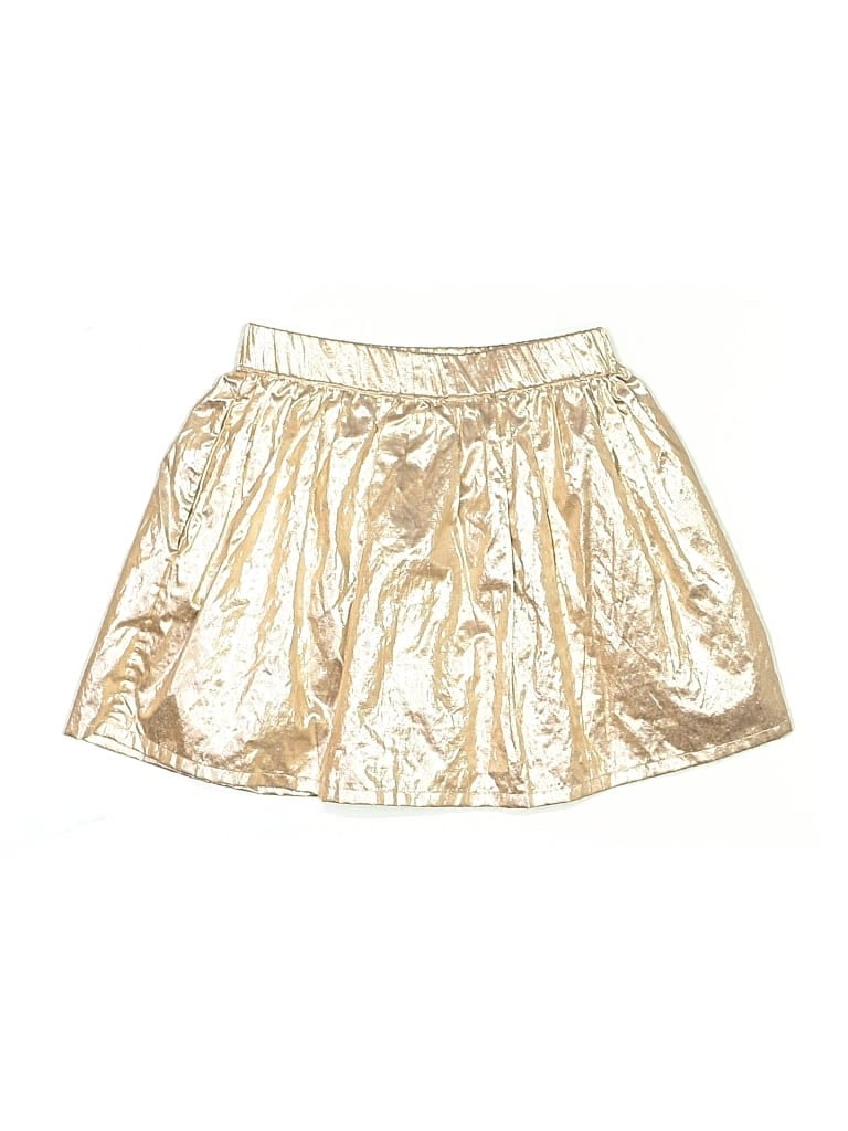 Pre-owned Mini Boden Kids' Skirt In Gold