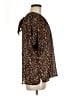 Ann Taylor LOFT Floral Black Short Sleeve Blouse Size M - photo 4