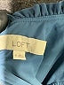 Ann Taylor LOFT 100% Polyester Polka Dots Blue Short Sleeve Blouse Size M - photo 7