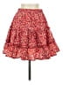 Shein 100% Polyester Floral Red Casual Skirt Size S - photo 1