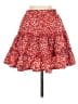 Shein 100% Polyester Floral Red Casual Skirt Size S - photo 2