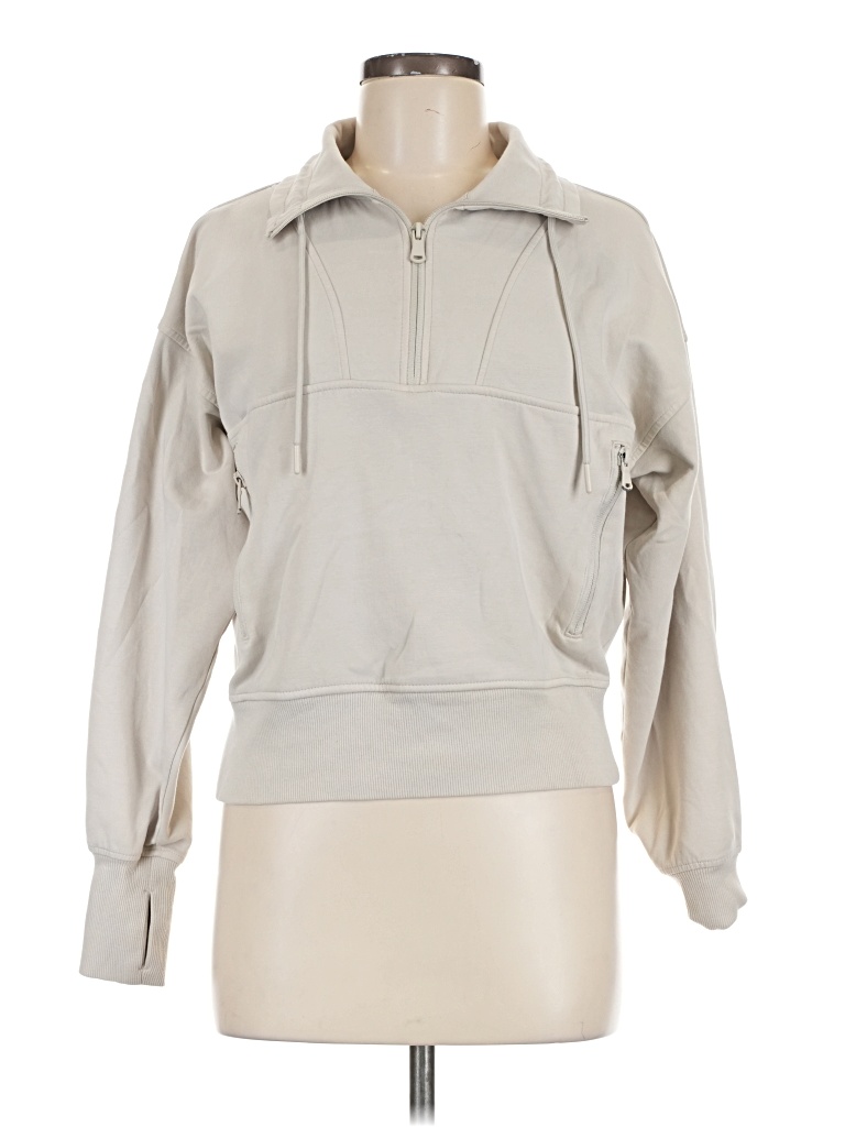 Pre-owned Active By Old Navy Zip Up Hoodie In Gray