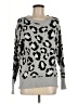 Como Vintage Animal Print Silver Pullover Sweater Size M - photo 1