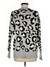Como Vintage Animal Print Silver Pullover Sweater Size M - photo 2