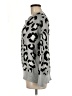 Como Vintage Animal Print Silver Pullover Sweater Size M - photo 5