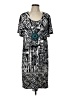 ECI Graphic Black Casual Dress Size L - photo 1