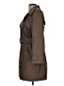 Calvin Klein 100% Polyester Brown Trenchcoat Size L (petite) - photo 5