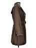 Calvin Klein 100% Polyester Brown Trenchcoat Size L (petite) - photo 4