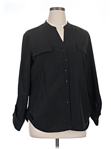 NY Collection Long Sleeve Blouse (view 1)